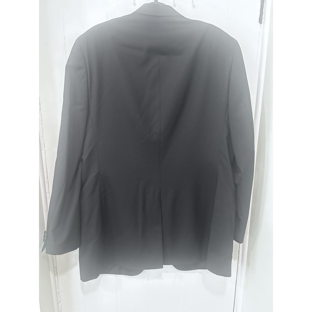 Jos A Bank Black Worsted Wool Tuxedo Jacket‎ Size 44 Xlong Formal Wedding Prom - Picture 7 of 11